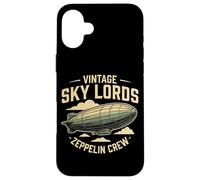 Vintage Sky Lords Zeppelin Crew Steampunk Aviation Case for iPhone 16 Plus