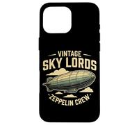 Vintage Sky Lords Zeppelin Crew Steampunk Aviation Case for iPhone 16 Pro Max
