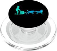Vintage Sled Dog Mushing Mush Dog Huskies Snow Sleding PopSockets PopGrip for MagSafe