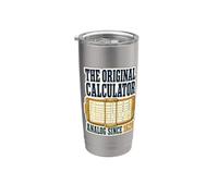 Vintage Slide Rule Nerd Retro Engineer Math Gift Stainless Steel Insulated Tumbler