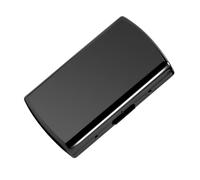 Vintage Slim Metal Cigarette Case & Dispenser - Small Cigarette Holder Case/Box,Fit for 85mm Cigarettes 12pcs-Does Not Fit 100s or Credit Cards (Gun Black)