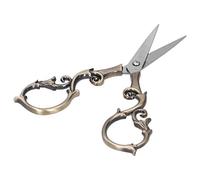 Vintage Small Embroidery Scissors, Stainless Steel Gourd Shape Cutting Tools, 2.2 X 4.3in (Bronze)