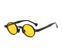 Vintage Small Round Sunglasses For Women Fashion Double Bridges Clear Ocean Lens Eyewear Men Trending Punk Sun Glasses 2026