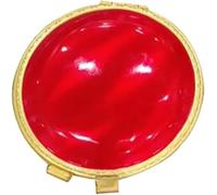Vintage Small UFO Trench Windproof Copper/Brass Lighter, Round Kerosene Lighter, Refillable Portability Semi-Automatic Lighters, Compact Lighters Fancy Gifts for Men Women(Red)