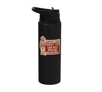 Vintage Smokey Bear Sign Only You Can Prevent Wildfires Stainless Steel Insulated Water Bottle