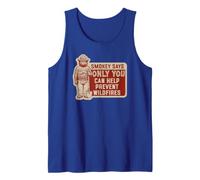Vintage Smokey Bear Sign Only You Can Prevent Wildfires Tank Top
