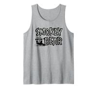 Vintage Smokey Bear Wildfire Prevention Retro Illustration Tank Top