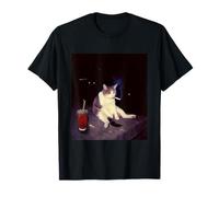 Vintage Smoking Cigarette Kitten Funny Smoking Cat Meme T-Shirt