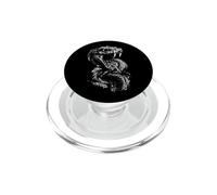 Vintage Snake Tattoo Style Coiled Serpent Graphic PopSockets PopGrip for MagSafe