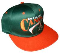 Vintage Snapback Cap Drew Pearson NOS Miami Hurricanes Canes