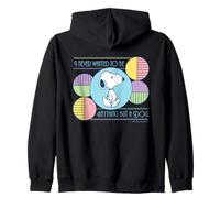 Vintage Snoopy Art Deco Dog Beagle Defiant Fun Epic Quote Zip Hoodie