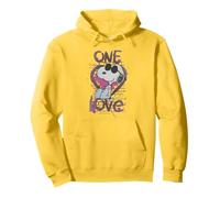 Vintage Snoopy Joe Cool One Love Glitch Valentines Retro Pullover Hoodie