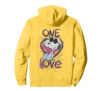 Vintage Snoopy Joe Cool One Love Glitch Valentines Retro Pullover Hoodie