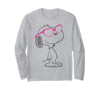 Vintage Snoopy Love Bloom Heart Shades Classic Comic Retro Long Sleeve T-Shirt