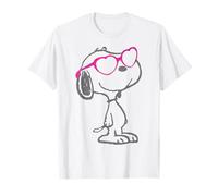 Vintage Snoopy Love Bloom Heart Shades Classic Comic Retro T-Shirt
