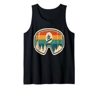Vintage Snowboard Goggles Mountain Sunset Tank Top