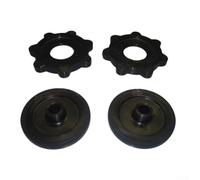 Vintage Snowmobile Drive Shaft Sprocket and Idler Wheel Set for Cat, Compatible with Part Numbers 0102-015, 0102-077, 0102-011, Black Replacement Track Drive Gear Kit