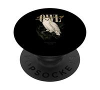 Vintage Snowy Owl Bird Art Nature Watching PopSockets Adhesive PopGrip