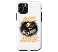 Vintage Soaring Eagle Stormy Clouds Earth Tone Nature Art Case for iPhone 11 Pro