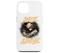 Vintage Soaring Eagle Stormy Clouds Earth Tone Nature Art Case for iPhone 13