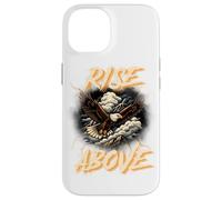 Vintage Soaring Eagle Stormy Clouds Earth Tone Nature Art Case for iPhone 14