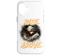 Vintage Soaring Eagle Stormy Clouds Earth Tone Nature Art Case for iPhone 16 Plus