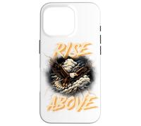 Vintage Soaring Eagle Stormy Clouds Earth Tone Nature Art Case for iPhone 16 Pro