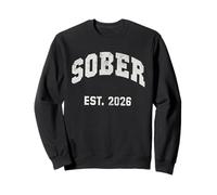 Vintage SOBER Est 2026 Huge Cocktail Drinking Buddy Later Sweatshirt