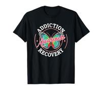 Vintage Sober Mom Addiction Recovery Awareness NA Girls T-Shirt
