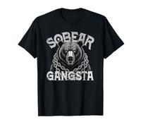 Vintage Sober SOBEAR Gangsta Bear AA Vibes NA Affirmation T-Shirt
