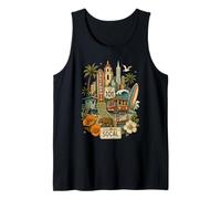 Vintage SoCal Tattoo Style California Illustration Graphic Tank Top