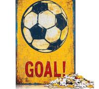 Vintage Soccer Goal Sign Puzzles for Adults 1000 Piece Puzzle for Teenager Educational Game Challenge Toy 1000pcs (38x26cm)