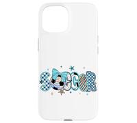 Vintage Soccer Graphic Print Cool Preppy Soccer Game Day Mom Case for iPhone 15