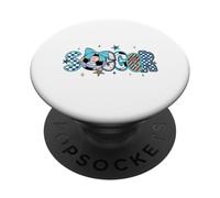Vintage Soccer Graphic Print Cool Preppy Soccer Game Day Mom PopSockets Adhesive PopGrip