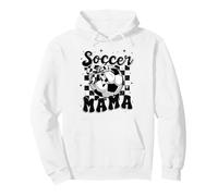 Vintage Soccer Mama Mother Mommy Preppy Soccer Game Day Mom Pullover Hoodie