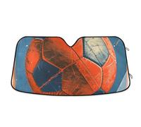 Vintage Soccer Red-and-Blue Sun Shield for car Foldable Sunscreen Sun Shade cubre sol para carro