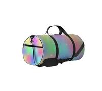 Vintage Soft Scatter Rainbow Pattern Sports Bag Tote Bag Waterproof Gym Bag with Shoulder Strap Zipper 2 Side Pockets for Men and Women, Travel and Storage Shoulder Bag.