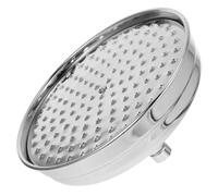 Vintage Solid Copper Bell Shower Head for Wide Even Spray | Silver Finish, Industrial Retro Style, Standard Arm Fit, Bathroom Remodels and Classic Decor Upgrade