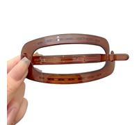 Vintage Solid Hollow Oval Simple Twist Hair Clips For Women Temperament Hair Ornament Headband Hairpin Fashion Hair Accessories(1)