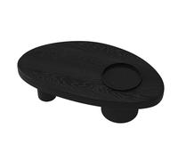 Vintage Solid Wood Coffee Table with Tray - Sturdy Center Table for Living Room & Office, Thickened Legs, Heavy-Duty Load-Bearing Design, Black, 120x73x34cm