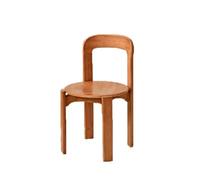 Vintage Solid Wood Dining Chairs, Stackable for Space Saving, Perfect for Kitchen, Dining Room, Bedroom, and Living Room