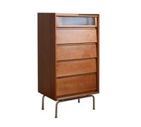 Vintage Solid Wood Dresser for Bedroom - Modern 5-Drawer Chest of Drawers - Stylish Storage nizer for Living Room & Bedroom Furniture