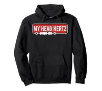Vintage sound wave audio engineer music tech my head hertz Pullover Hoodie