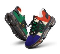 Vintage South Africa Flag Men's Road Running Shoes