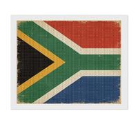 Vintage South African Flag Funny Diamond Art Painting Kit