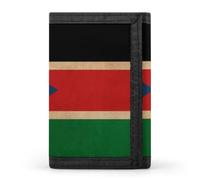 Vintage South Sudan Flag Casual Men's Trifold Wallets