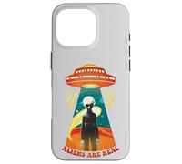 Vintage Space Alien And Groovy UFO Case for iPhone 16 Pro