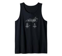 Vintage Space Shuttle Schematic Rocket Flight Tank Top