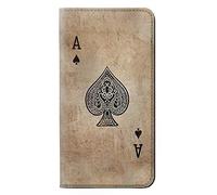 Vintage Spades Ace Card PU Leather Flip Case Cover For OnePlus 7 Pro
