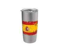 Vintage Spanish Flag Stainless Steel Insulated Tumbler